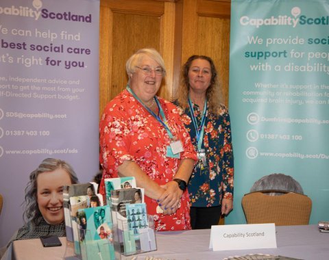 Capability Scotland Stand at the Unpaid Carers Conference 2023