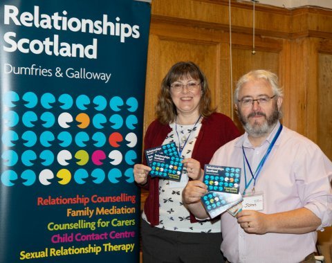 Relationship Scotland Stand at the Unpaid Cares Conference 2023